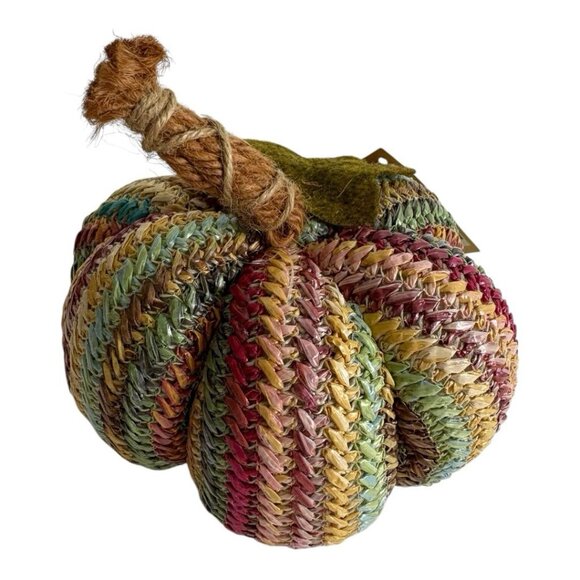 Robert Stanley Joyfall Signature Collection Tweed Weave Pumpkin 5" Boho Lot of 4 - Picture 1 of 6